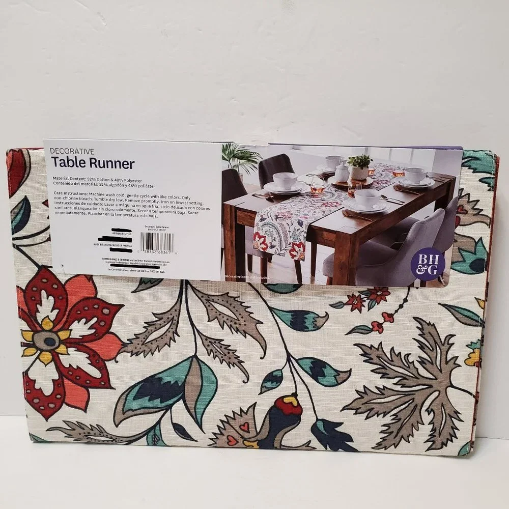 Better Homes and Gardens Floral Table Runner, Reversible Fall Flowers 72